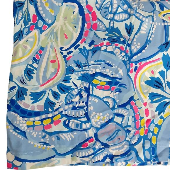 Lilly Pulitzer Carlotta Stretch Shift Dress Blue Peri Pinch Pinch Womens 8 Beach - Picture 8 of 14